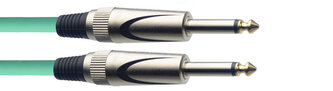 Stagg SGC6DL CGR, kabel JACK/JACK, 6 m, zelený