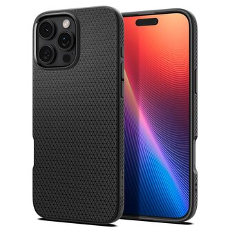 Spigen Liquid Air, matte black - iPhone 6.9" 2024