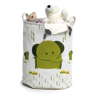 Textilní koš na hračky kulatý ELEPHANT