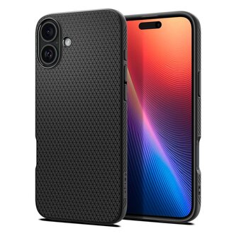 Spigen Liquid Air, matte black - iPhone 6.1" 2024