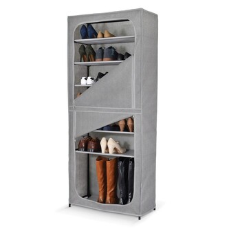 Textilní regál zavírací sedmipolicový