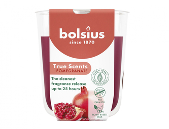 Svíčka ve skle TRUE SCENTS GRANÁTOVÉ JABLKO vonná d7x8cm