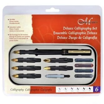 Kaligrafická sada Manuscript Deluxe v kovovém pouzdru