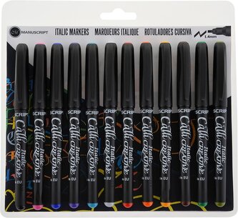 Kaligrafické fixy Manuscript Callicreative 12ks Fine