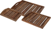 Servírovací tác Mango wood sada 3 ks, barva opalovaného dřeva