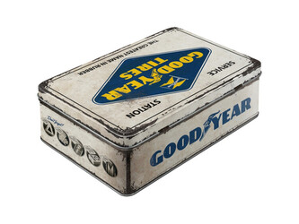 Plechová krabička Plechová krabička Good Year Tires, 23 x 7 x 16 cm