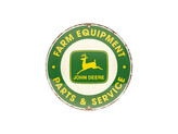 Plechová cedule John Deere, Ø 35 cm
