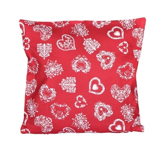 Návlek na Polštář, Srdce 20437, červený