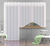 Hotová záclona nebo balkonový komplet, Christina, bílá 300 x 140 cm