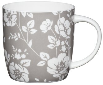 Porcelánový hrnek Grey Floral