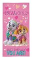 DETEXPOL Osuška Paw Patrol srdíčka  Bavlna - Froté, 70/140 cm