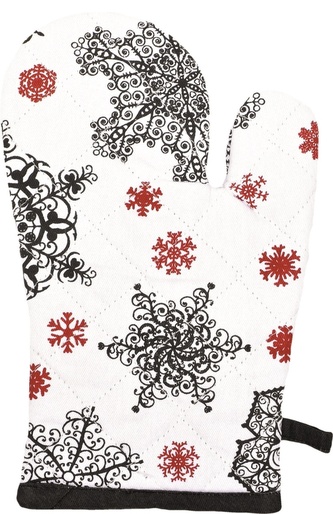 Chňapka kuchyňská, Vánoční vločky 1167, bílá