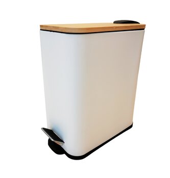 koš odpadkový BAMBOO 5l bílý