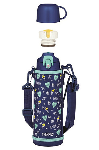 Thermos Dětská termoska s dvěma uzávěry - tmavě modrá 1000 ml Thermos Dětská termoska s dvěma uzávěry - tmavě modrá 1000 ml