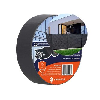Stínící plotová páska 4,75cm x 35m, antracitová SPRINGOS FN0003