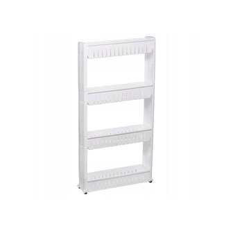 Skříňka na kolečkách 4 police SPRINGOS HA1011 bílá