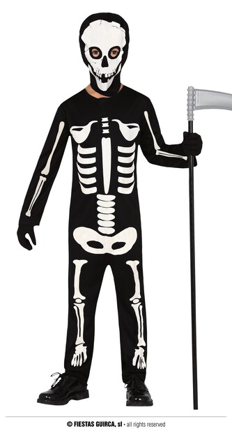Kostlivec dětský kostým 10-12 let