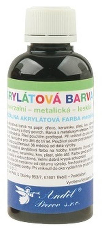 Akrylová barva matná 50g - 12. ČERNÁ