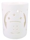 Svícen porcelánový s domečkem 10,5 x 13,5 cm