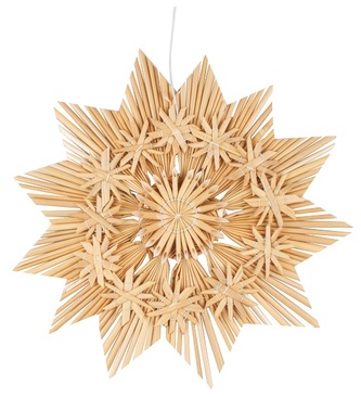 Slaměná hvězda na zavěšení 23 cm Slaměná hvězda na zavěšení 23 cm