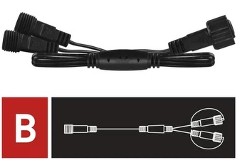 Rozbočovací kabel - 0,5 m rozbočovacího systému Rozbočovací kabel - 0,5 m rozbočovacího systému