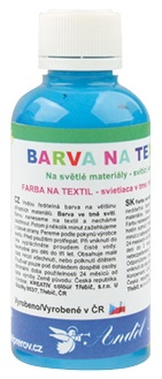 Barva na textil 50g - 6. SVĚTLE MODRÁ