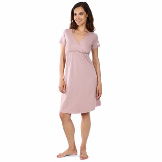 Moniel košilka/šaty kojící Pastel růžová L