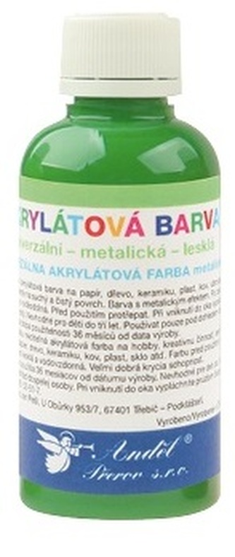 Akrylová barva matná 50g - 9. TMAVĚ ZELENÁ