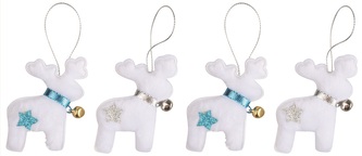 Sobi plyšoví 6 cm, 4 ks v sáčku