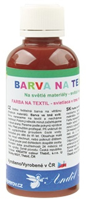 Barva na textil 50g - 11. TMAVĚ HNĚDÁ