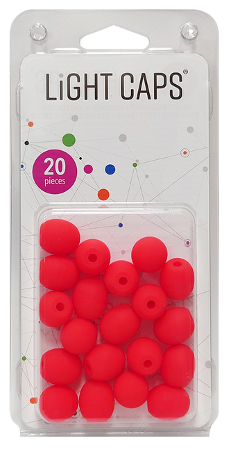 Návleky na LED řetězy červené 20 ks