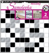 Samolepka na zeď mozaika plastická, imitace obkladů,2 archy 25,5 x 25,5 cm