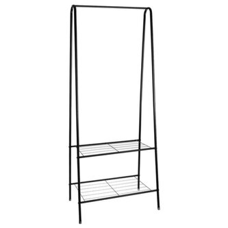 RUHHY Kovový stojan na oděvy s policí