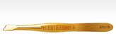 023 MAGNUM pinzeta šikmá 7.8 cm, pozlacená ocel