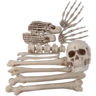 Halloweenská dekorace - kosti 12 ks - Folat