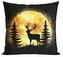 Vánoční polštář DEER IN GOLD 40x40 cm  Mybesthome