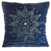 Vánoční polštář SNOWFLAKE IV. modrá 45x45 cm MyBestHome