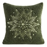 Vánoční polštář SNOWFLAKE III. zelená 45x45 cm MyBestHome