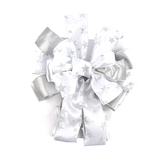 Mašle polyester stříbrná 33x5x115 cm