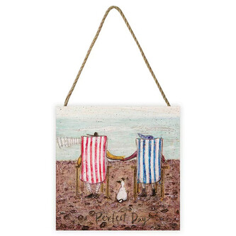 Dřevěný obraz Sam Toft - Perfect Day, 20 × 20 cm