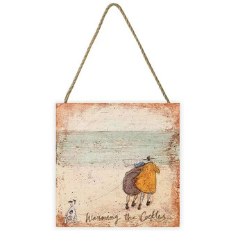 Dřevěný obraz Sam Toft - Warming the Cockles, 20 × 20 cm