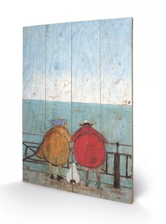 Dřevěný obraz Sam Toft - Doris Earwigging, 40 × 59 cm