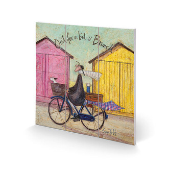 Dřevěný obraz Sam Toft - Out For a Bit o' Brunch, 30 × 30 cm