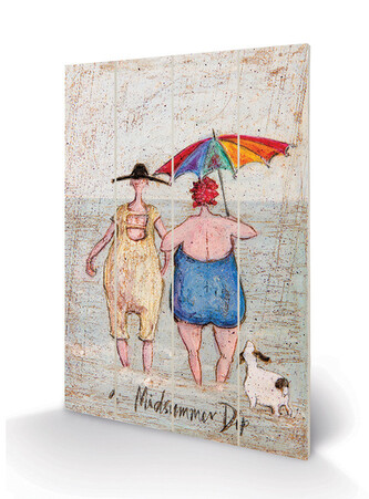 Dřevěný obraz Sam Toft - Midsummer Dip, 24 × 30 cm
