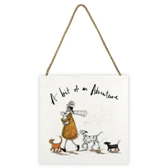 Dřevěný obraz Sam Toft - A Bit of an Adventure, 20 × 20 cm
