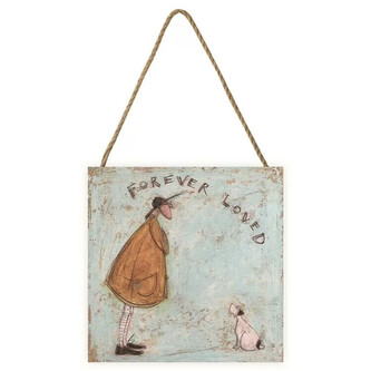 Dřevěný obraz Sam Toft - Forever Loved, 20 × 20 cm