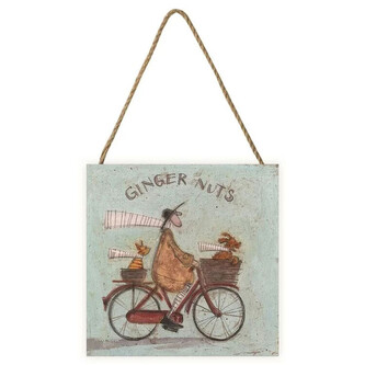 Dřevěný obraz Sam Toft - Ginger Nuts, 20 × 20 cm