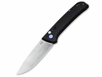 Böker Plus 01BO922SOI FRND Silver automatický vreckový nôž 8,5 cm, Stonewash, čierna, Grivory,