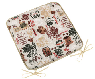 Sedák EMA hladký - Kakao béžová, hnědá - 40x40 cm hladký