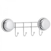 DuraHome Věšák s přísavkou, 4 háčky, TAYRONA 140678, chrom